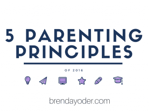 5 Parenting Principles for 2016