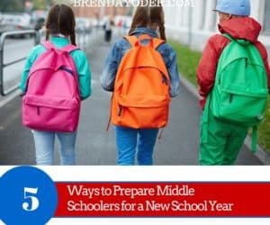 5 Ways to Help Your Middle Schooler - Parenting by Brenda Yoder