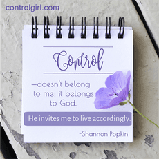 Are You a Control Girl? GiveAway of New Book